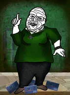 bald beard card clothes colonel_kurtz dogtags forehead_lines full_body glasses green_background green_shirt hand heart_of_darkness id leg man_tits marlon_brando necklace pointing pointing_up shoe signature stubble subvariant:sidside teeth the_critic variant:sidson wristwatch // 1053x1416 // 272KB