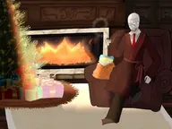 artist:woozier christmas full_body robe sidson_city smirk stubble suit variant:sidson wrinkles // 959x720 // 97KB