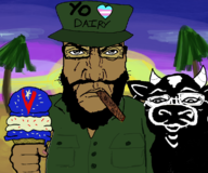 animal cigar cow cuba fidel_castro i_hate ice_cream punisher_face series:bovinesids subvariant:i_hate. subvariant:sheila ubre_blanca variant:a24_slowburn_soyjak variant:sidson // 1143x954 // 669KB