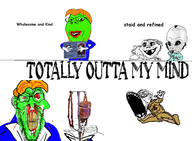 5soyjaks animal baby bighead blood bloodshot_eyes book character:tim_avery clenched_teeth cracked_teeth deformed distorted ear full_body glasses green_skin hair holding_object id iv jump meme mustache nas:son_of_the_mask nosebleed orange_hair red_eyes redraw smile soyjak stubble subvariant:feralrage subvariant:gerald subvariant:jacobson subvariant:wholesome_soyjak sucking_thumb text the_mask variant:a24_slowburn_soyjak variant:cobson variant:feraljak variant:gapejak variant:unknown yellow_teeth // 3384x2492 // 1.7MB