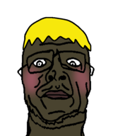 artist:admre black_skin blonde_hair blush closed_mouth glasses nate nate_higger's_distant_cousin_(cape_rrackers) subvariant:hunky_twink_sex_machine transparent_background variant:sidson yellow_hair // 500x600 // 47KB
