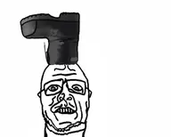 artist:kamalashq head on_head shoe shoe_on_head variant:sidson wearing // 647x518 // 72KB