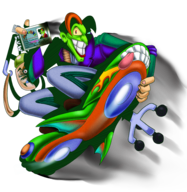 character:tim_avery hoverboard id nas:son_of_the_mask parody pastiche sonic_riders sonic_the_hedgehog the_mask // 2379x2445 // 6.7MB