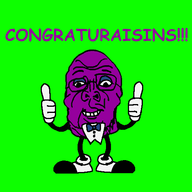 california_raisin grape raisin smiling subvariant:protosid thumbs_up variant:sidson // 500x500 // 38KB